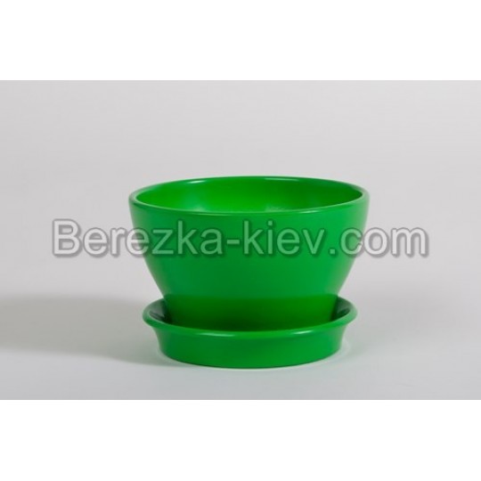 Фиалочница цвет зеленый (диаметр 12 см.)